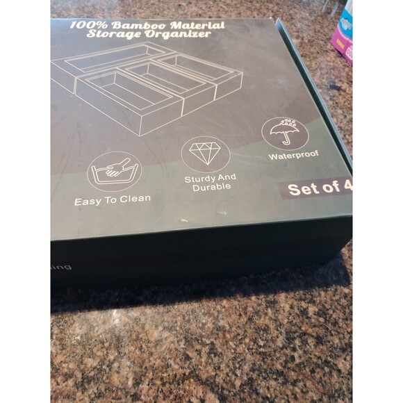 Bamboo Ziplock Storage Bag Storage Holder & Organizer Bamboo Wood kitchen decor - Picture 3 of 12